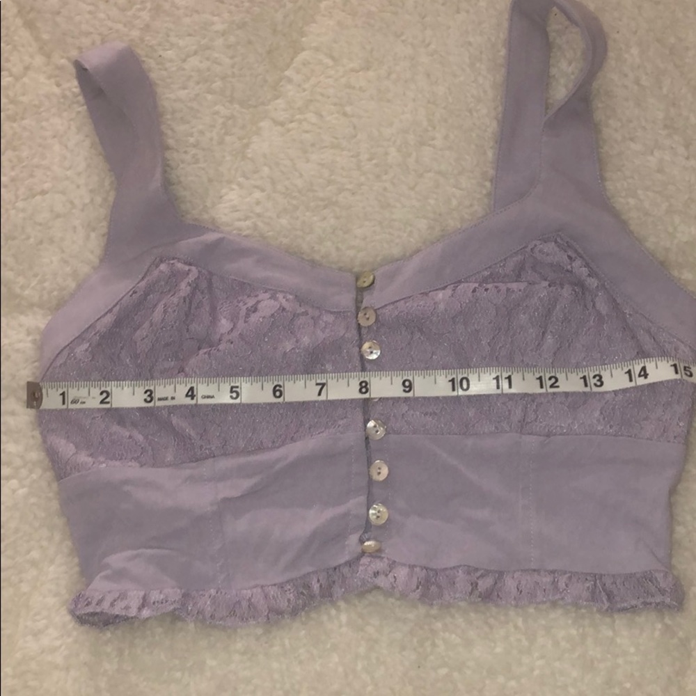 NWOT Free People Lavender Bralette/Crop Top Sz S - Picture 5 of 8